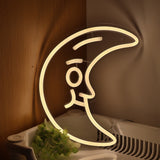 TONGER® Moon Wall LED Neon Sign Light
