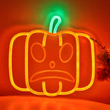 TONGER® Pumpkin Wall LED Neon Sign Light For Halloween Decoration