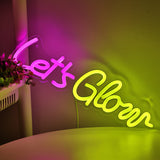 TONGER® Let's Glow Wall LED Neon Sign Light