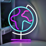 TONGER® Globe Wall LED Neon Sign Light