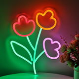 TONGER® Flower Wall LED Neon Sign Light