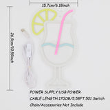 TONGER® Cocktail Hour Wall LED Neon Sign Light