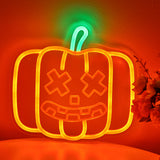 TONGER® Pumpkin Wall LED Neon Sign Light For Halloween Decoration