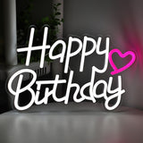 TONGER® Happy Birthday Wall LED Neon Sign Light