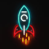 TONGER® Rocket Wall LED Neon Sign Light