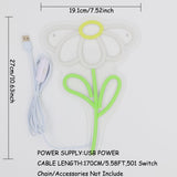 TONGER® Daisy Wall LED Neon Sign Light