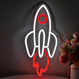 TONGER® Rocket Wall LED Neon Sign Light