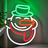 TONGER® Snowman Wall LED Neon Sign Light