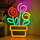 TONGER® Planted Pop Wall LED Neon Sign Light