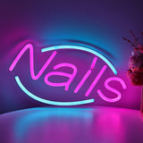TONGER® Nails Wall LED Neon Sign Light