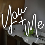 TONGER® You + Me Wall LED Neon Sign Light