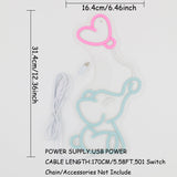 TONGER® Cute Elephant Wall LED Neon Sign Light
