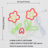 TONGER® Life After Death Skull Wall LED Neon Sign Light