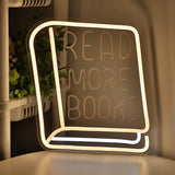 TONGER® Read More Books Wall LED Neon Sign Light