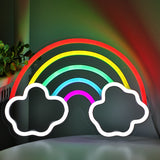 TONGER® Rainbow Clouds Wall LED Neon Sign Light