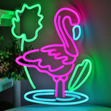 TONGER® Flamingo Bird Wall LED Neon Sign Light