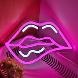 TONGER® Women Sexy Lips  Wall LED Neon Sign Light