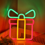 TONGER® Christmas Gifts Box Wall LED Neon Sign Light