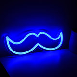 TONGER® Man Beard Moustache Wall LED Neon Sign Light