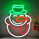 TONGER® Snowman Wall LED Neon Sign Light