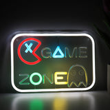 TONGER® Game Zone With Icon Wall LED Neon Sign Light