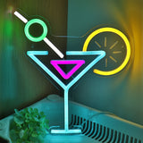 TONGER® Cocktaisl Juice With lemon Wall LED Neon Sign Light