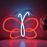 TONGER® Butterfly Wall LED Neon Sign Light