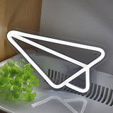 TONGER® Paper Plane Wall LED Neon Sign Light