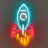 TONGER® Rocket Wall LED Neon Sign Light