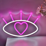 TONGER® Heart In Eye Wall LED Neon Sign Light
