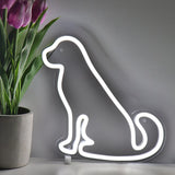 TONGER® Dog Wall LED Neon Sign Light