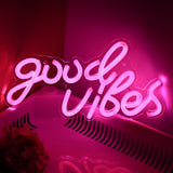 TONGER® Good Vibes  Wall LED Neon Sign Light