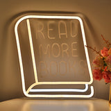 TONGER® Read More Books Wall LED Neon Sign Light
