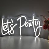 TONGER® Let's party Wall LED Neon Sign Light