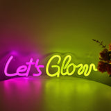 TONGER® Let's Glow Wall LED Neon Sign Light