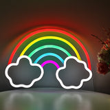 TONGER® Rainbow Clouds Wall LED Neon Sign Light