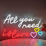 TONGER® All you need is love Wall LED Neon Sign Light