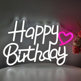 TONGER® Happy Birthday Wall LED Neon Sign Light
