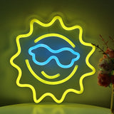 TONGER® Smiley Sun Wall LED Neon Sign Light