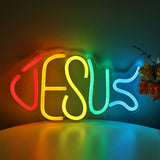 TONGER® JESUS Fish Wall LED Neon Sign Light
