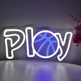 TONGER® Play With Basketball Wall LED Neon Sign Light