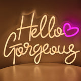TONGER® Hello Gorgeous Wall LED Neon Sign Light