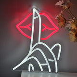 TONGER® shiss Shh Be Quiet Wall LED Neon Sign Light