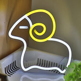 TONGER® Sheep Goat Wall LED Neon Sign Light