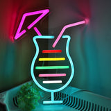 TONGER® Cocktails Wall LED Neon Sign Light