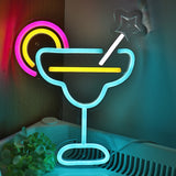 TONGER® Cocktails Wall LED Neon Sign Light