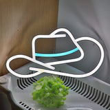 TONGER® Cow Boy Hat Wall LED Neon Sign Light
