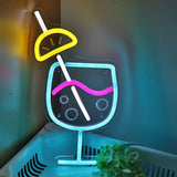 TONGER® Cocktails Wall LED Neon Sign Light