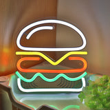 TONGER® Hamburger Wall LED Neon Sign Light