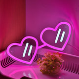 TONGER® Heart Sunglasses Wall LED Neon Sign Light